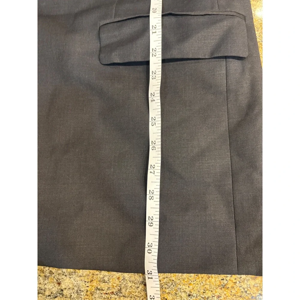 Ralph Lauren Mens 44R Wool Blazer Charcoal Grey‎ 3 Button Sport Coat Canada Made